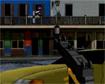 警官相手に銃撃戦をしながら防衛するゲーム | Bullet Survival