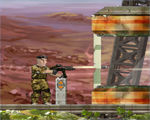 敵施設のオブジェクトを破壊するガンアクション | Mechanical Soldier