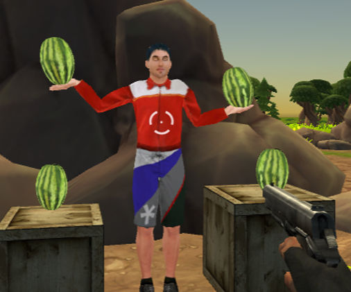 スイカを撃ち抜くエイム練習ゲーム Watermelon Shooter Tps Fpsシューターズ