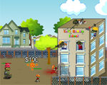 ゾンビ児童が学校を守る防衛シューティングゲーム | zombie school2